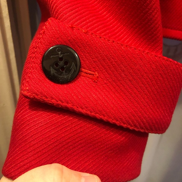 Lands End Cropped Red Jacket - Picture 5 of 8